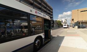 Photo of TheRide buses on Fourth Ave.